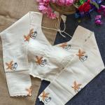 Khadi Cotton Long Sleeve Blouse – Off White (RC)
