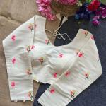 Khadi Cotton Long Sleeve Blouse – Off White (RC)