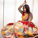 Kalamkari Print Georgette Lehenga Choli Set with Dupatta (PC)