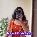 Crepe Silk Embroidered Gown with Jacket Set (PC)
