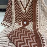 Zik Zek Handwork Jaipuri Cotton Kurti Pant Dupatta Set