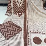 Zik Zek Handwork Jaipuri Cotton Kurti Pant Dupatta Set