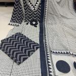 Zik Zek Handwork Jaipuri Cotton Kurti Pant Dupatta Set