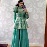 Designer Fandy Silk Kediyu Lehenga Set with Dupatta (MC)