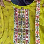 Pista Shanti Chinon Anarkali Kurti Palazzo Set with Dupatta