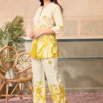 Premium Linen Printed Co-Ord Set with Palazzo