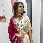 Designer Tissue Silk Wedding Lehenga Choli Set with Dupatta