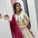 Designer Tissue Silk Wedding Lehenga Choli Set with Dupatta