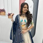 Designer Tissue Silk Wedding Lehenga Choli Set with Dupatta