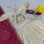 Designer Tissue Silk Wedding Lehenga Choli Set with Dupatta
