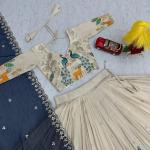 Designer Tissue Silk Wedding Lehenga Choli Set with Dupatta