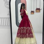 Designer Indo-Western Lehenga Set with Embroidered Shrug
