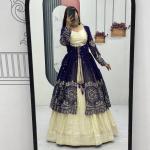 Designer Indo-Western Lehenga Set with Embroidered Shrug