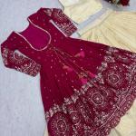Designer Indo-Western Lehenga Set with Embroidered Shrug