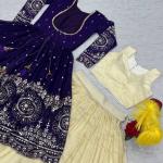 Designer Indo-Western Lehenga Set with Embroidered Shrug