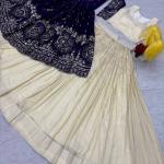 Designer Indo-Western Lehenga Set with Embroidered Shrug