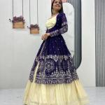 Designer Indo-Western Lehenga Set with Embroidered Shrug