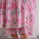 Ruhi Jaipuri Cotton Anarkali Kurti Pant Dupatta Set (AK)